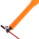 Скакалка скоростная Кроссфит с подшипником и стальным тросом 2,7 м FI-1008A, Оранжевый