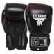 Боксерские перчатки FISTRAGE кожаные на липучке черные VL-6631, 12 унций