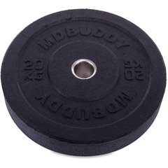 Бамперные диски резиновые Bumper Plates Zelart TA-2676-20 51мм 20кг черный