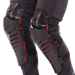 Защитные наколенники для мотоциклиста 2шт FOX черно-красные M-4553, Универсальный