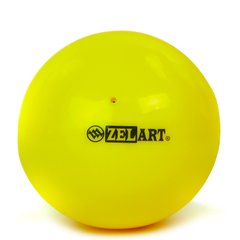 Мяч для пилатеса и йоги Zelart Pilates ball Mini d-20см, 400гр GB-5219, Желтый