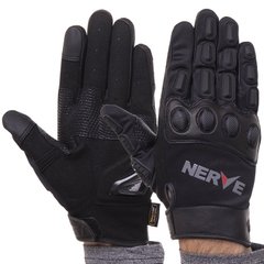 Перчатки для мотоцикла NERVE черные KQ1056, L