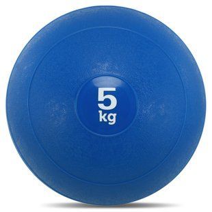 Слэмбол мяч набивной для кроссфита и фитнеса Slam Ball Record FI-5165-5 5кг синий