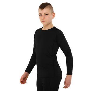 Костюм компрессионный детский лонгслив и штаны LIDONG J02-J02KT размер 3XS цвет черный
