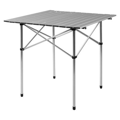 Стол складной алюминиевый 70*70*70 см HX-8093, серый