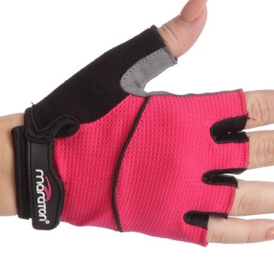 Перчатки для фитнеса женские MARATON 019651, Серо-розовый