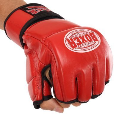 Перчатки для смешанных единоборств MMA BOXER 5020 размер M цвет синий