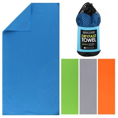 Полотенце спортивное из микрофибры COMPACT TOWEL 4Monster HG-CPT002 цвет синий