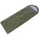 Спальник спальный мешок одеяло с капюшоном (220*75 см) зеленый SY-068, Зелёный