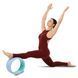 Колесо для йоги масажне Zelart Fit Wheel Yoga FI-2439 блакитний-м'ятний