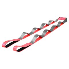 Лента стропа с петлями для растяжки Stretch Strap Zelart FI-8369 цвет розовый