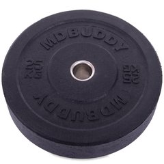 Бамперные диски резиновые Bumper Plates Zelart TA-2676-25 51мм 25кг черный