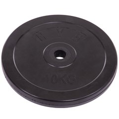 Блины обрезиненные (диски) 10 кг d-30мм Shuang Cai Sports TA-1445