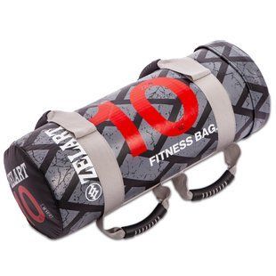 Мішок обтяжувач для функціонального тренінгу Power Bag Zelart FI-0899-10 10кг чорний-червоний