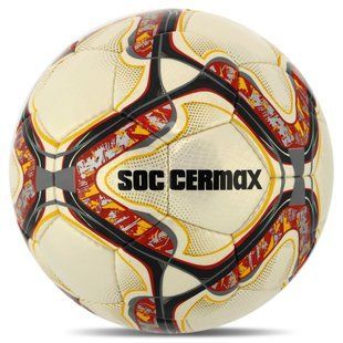 Мяч футбольный SOCCERMAX SNAKE FB-7999 цвет белый-бордовый