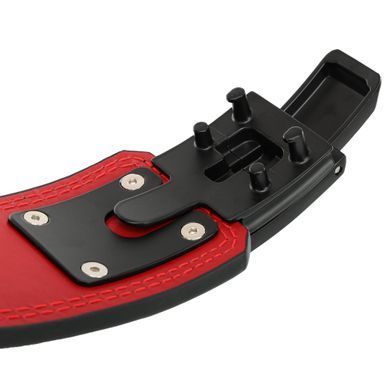 Пояс для пауерліфтингу з карабіном шкіряний Mdbuddy TA-3231 розмір S