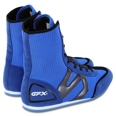 Боксерки обувь для бокса GFX GF-DK522 размер 45 цвет синий-черный
