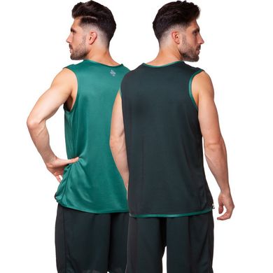 Баскетбольная форма мужская двусторонняя однослойная Lingo Ease зеленая LD-8801, 160-165 см