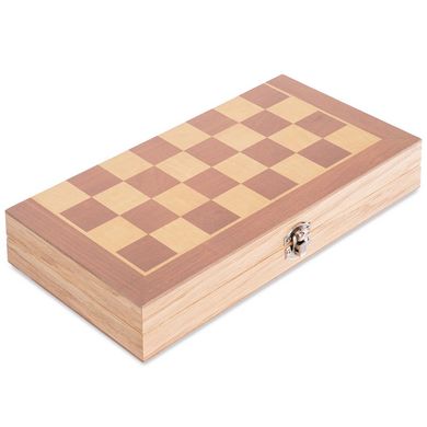 Шахматы шашки нарды 3 в 1 деревянные (30см x 30см) W3015