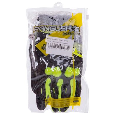 Мотоперчатки черно-салатовые PANGUSAXE ST-16, M