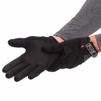 Кроссовые перчатки текстильные FOX черные BC-4641, L