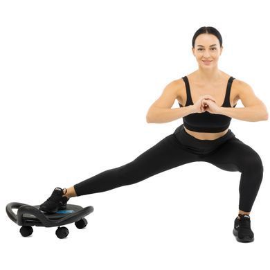 Платформа для пресса с подушкой для ног Abdominal wheel LiveUp LP8346 размер 60х52,5х22см черный