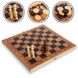 Шахматы, шашки, нарды 3 в 1 деревянные (34 x 34 см) S3830