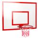 Щит баскетбольный с кольцом и сеткой усиленный 120x90 см LA-6299