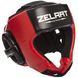 Шлем боксерский открытый красный PU ZELART BO-1386