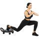 Платформа для пресса с подушкой для ног Abdominal wheel LiveUp LP8346 размер 60х52,5х22см черный