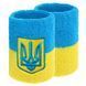 Напульсник спортивный махровый впитывающий влагу Zelart BC-4063 цвет желтый-голубой