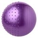 Мяч для фитнеса полумассажный 2в1 65 см фиолетовый 5415-27V