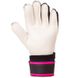 Вратарские перчатки подростковые с защитными вставками на пальцы FDSPORT черно-малиновые FB-579, 7