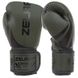 Перчатки для бокса на липучке Zelart PU Challenger 2.0 оливково-черные BO-8352, 12 унций
