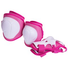 Защита для роликов детская (наколенники налокотники перчатки) HYPRO розовая HP-SP-B108, S (3-7 лет)
