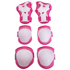 Защита для роликов детская (наколенники налокотники перчатки) HYPRO розовая HP-SP-B108, S (3-7 лет)