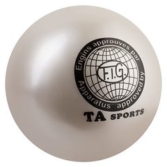 Мяч гимнастический TA SPORT 400грамм 19 см TA400, Белый