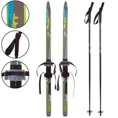 Лыжи беговые 90 см в комплекте с палками 70 см SK-0881-90B, Синий