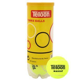 М'ячі для великого тенісу TELOON MASCOT T801P3 3шт салатовий