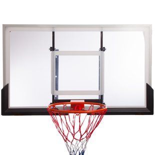 Щит баскетбольный с кольцом и сеткой Zelart S027B размер 136x80см кольцо &oslash;45см