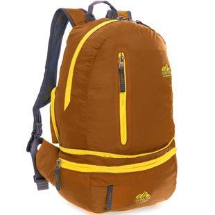 Рюкзак складной портативный 2в1 COLOR LIFE 2163 цвет коричневый