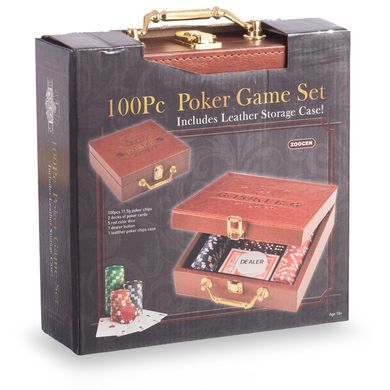 Покерный набор 100 фишек в чемодане PK100L