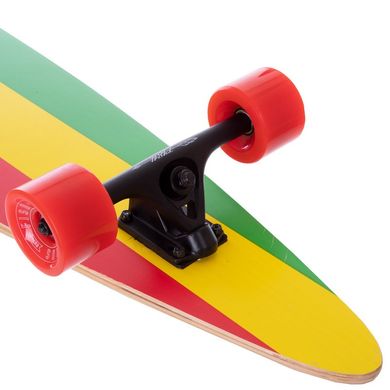 Профессиональный лонгборд круизер деревянный (скейтборд) 117x22,5 см SK-416-2, Черный