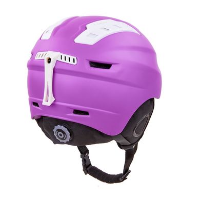 Шлем горнолыжный с механизмом регулировки MOON MS-96 розовый M (55-58)