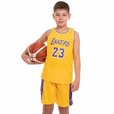 Форма баскетбольная детская NBA клуб Los Angeles Lakers 23 BA-0563 размер XL цвет белый-фиолетовый