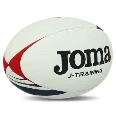 Мяч для регби Joma J-TRAINING 400679-206 цвет белый-синий-красный