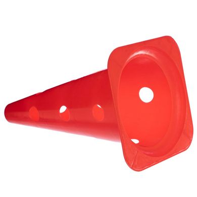 Фишка спортивная конус с отверстиями 38см C-4604, Красный