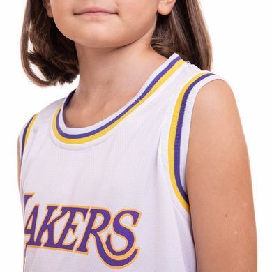 Форма баскетбольная детская NBA клуб Los Angeles Lakers 23 BA-0563 размер XL цвет белый-фиолетовый