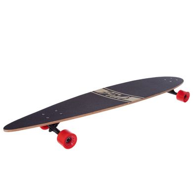 Профессиональный лонгборд круизер деревянный (скейтборд) 117x22,5 см SK-416-2, Черный