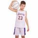 Форма баскетбольная детская NBA клуб Los Angeles Lakers 23 BA-0563 размер XL цвет белый-фиолетовый